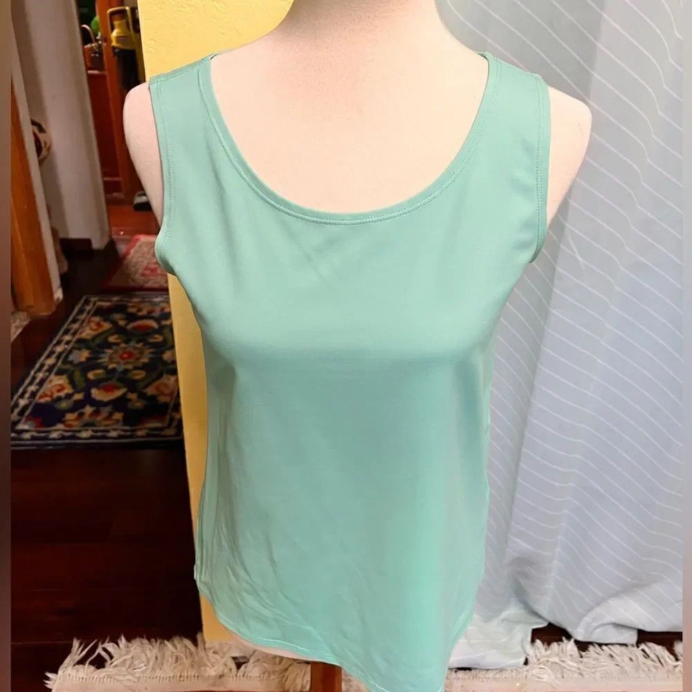 EUC Ruby Red Mint Green Tank Top Size Small #YC7